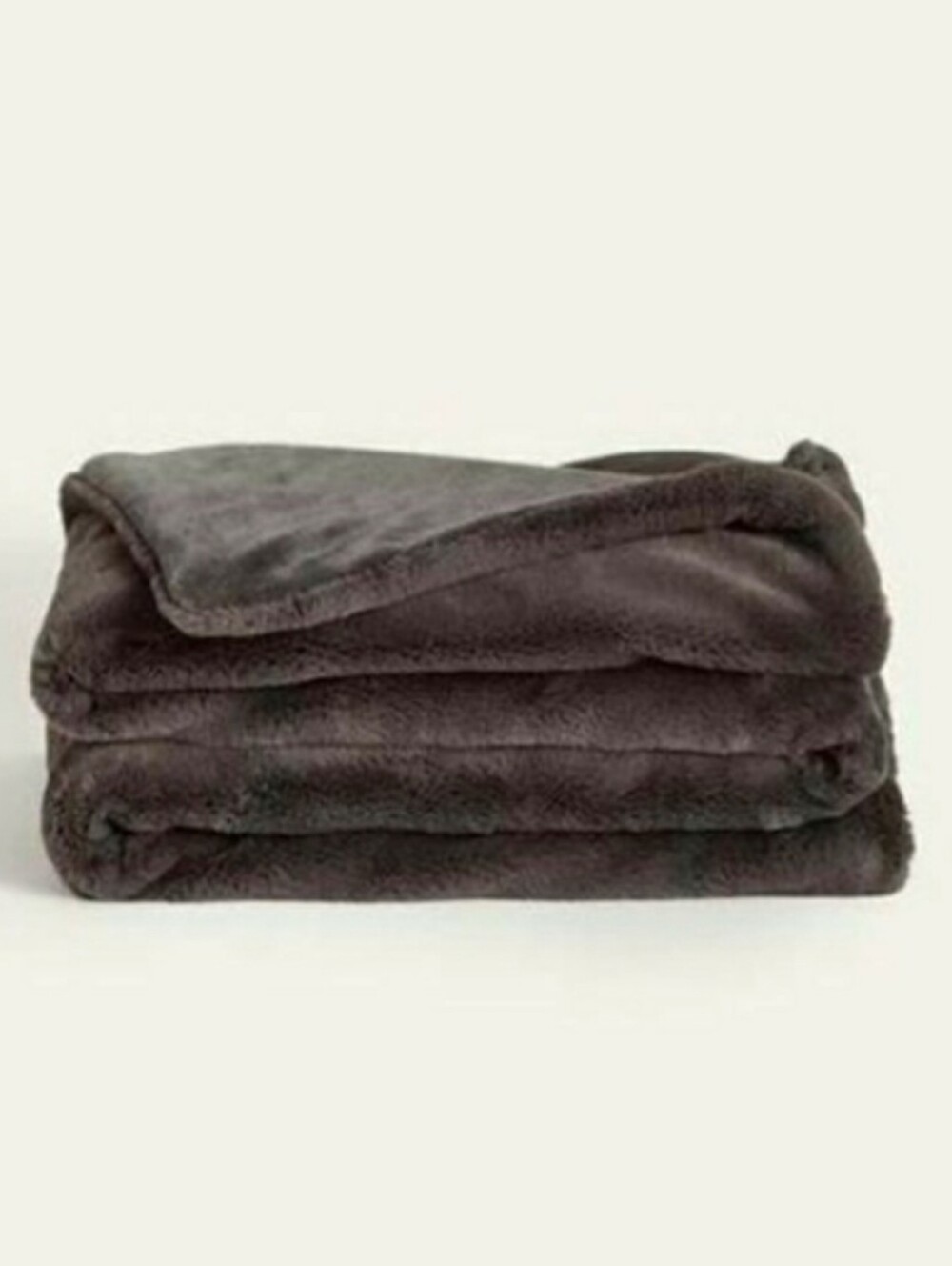Lil' Marsh Plush Throw Blanket in Brown - Small
